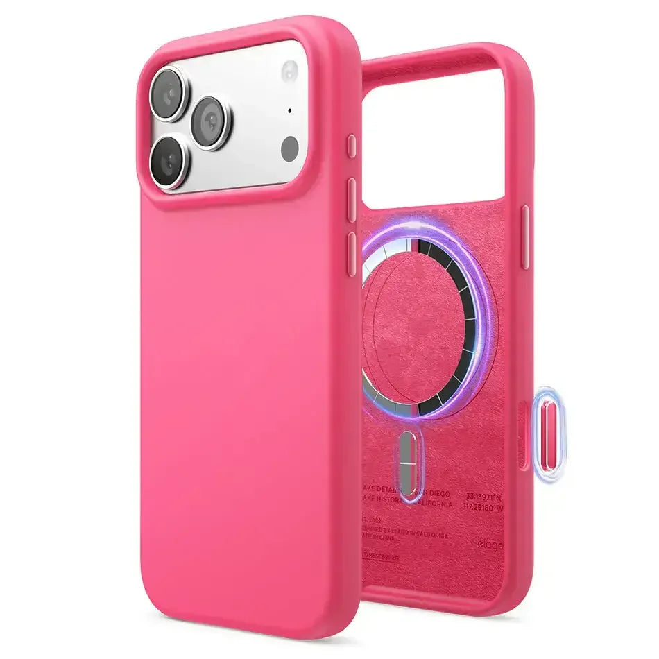 Elago - Magnetic Silicone Case for iPhone 17 Pro Max - Silikonowe Etui z MagSafe