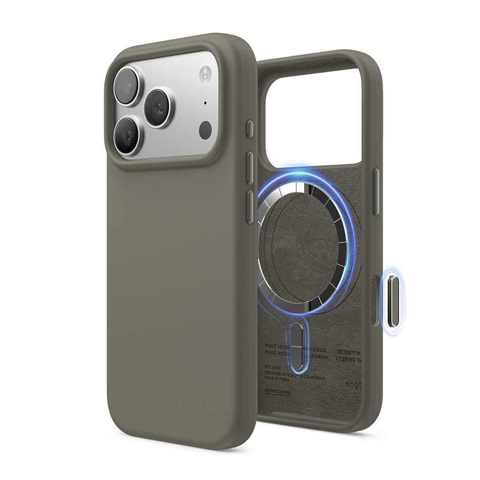 Elago - Magnetic Silicone Case for Iphone 17 Pro - Silikonowe Etui z MagSafe