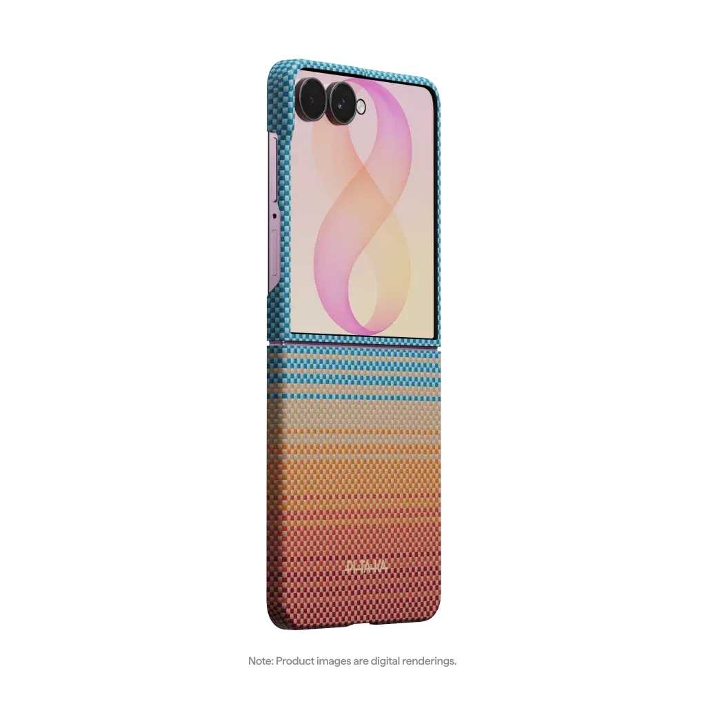 PITAKA - Edge Case Sunset 2.0 California Dream-01 for Galaxy Z Flip8 - Ultracienkie Etui do Samsunga