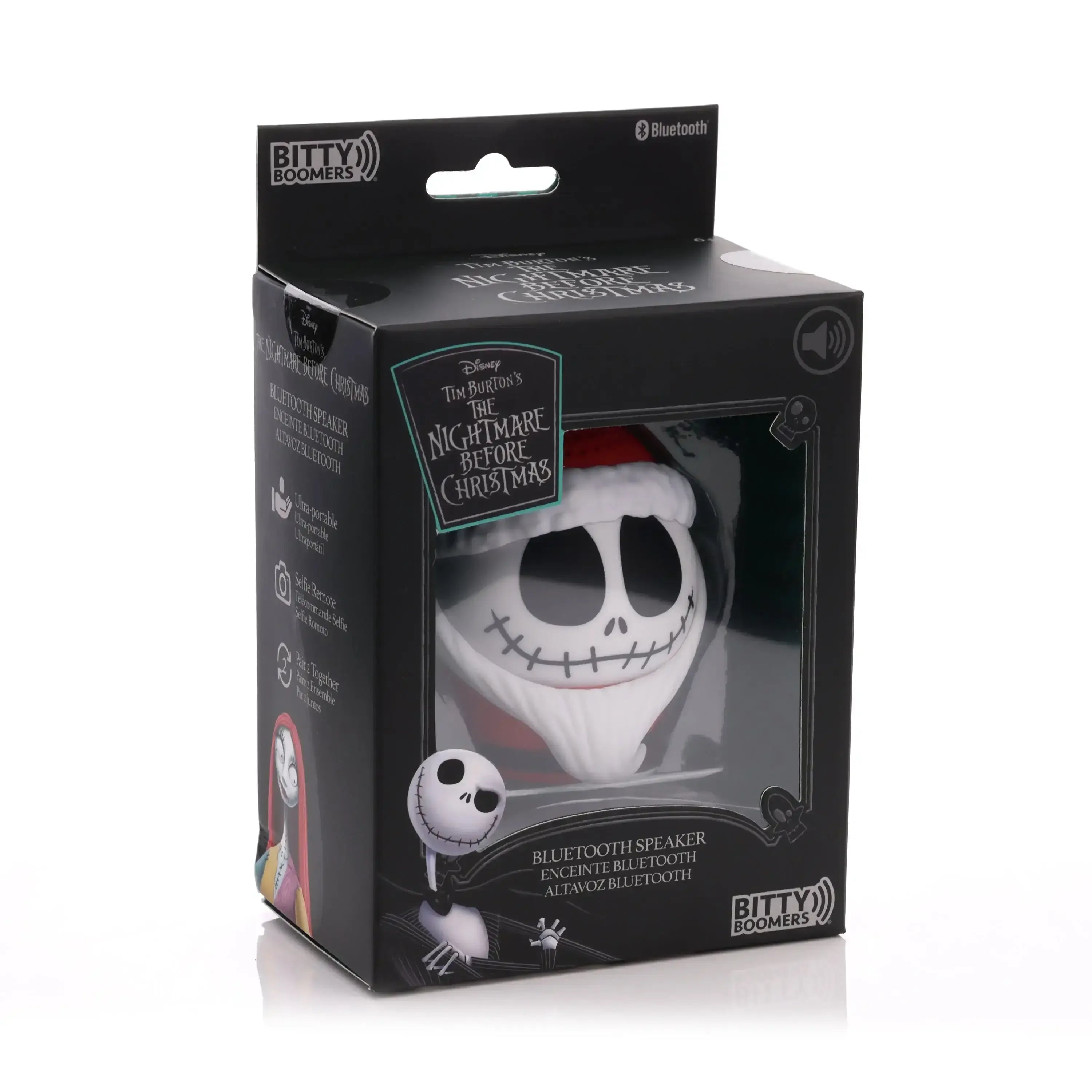 Głośnik Bluetooth Bitty Boomers Jack Skellington w świątecznym opakowaniu, gadżet biurowy