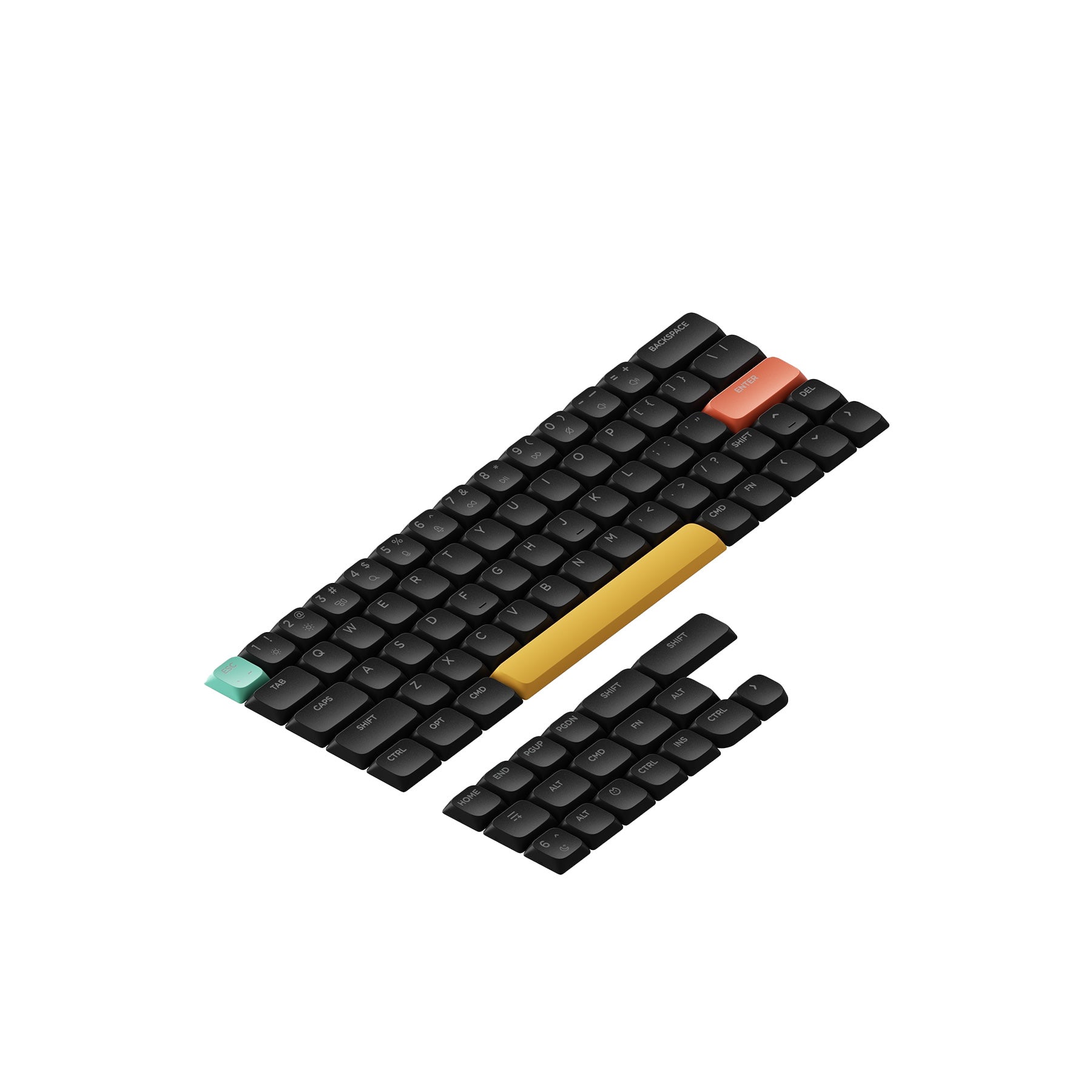 Nuphy - nSA Shine-through ABS Keycaps - Nasadki do klawiatury niskoprofilowej