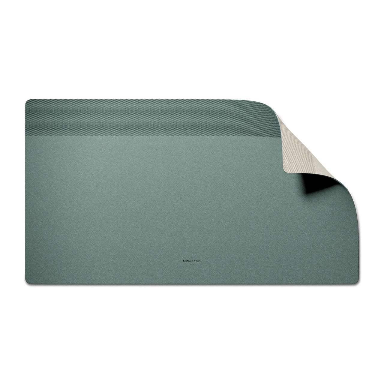 Zielona mata na biurko do klawiatury mechanicznej i akcesoriów, minimalistyczny design