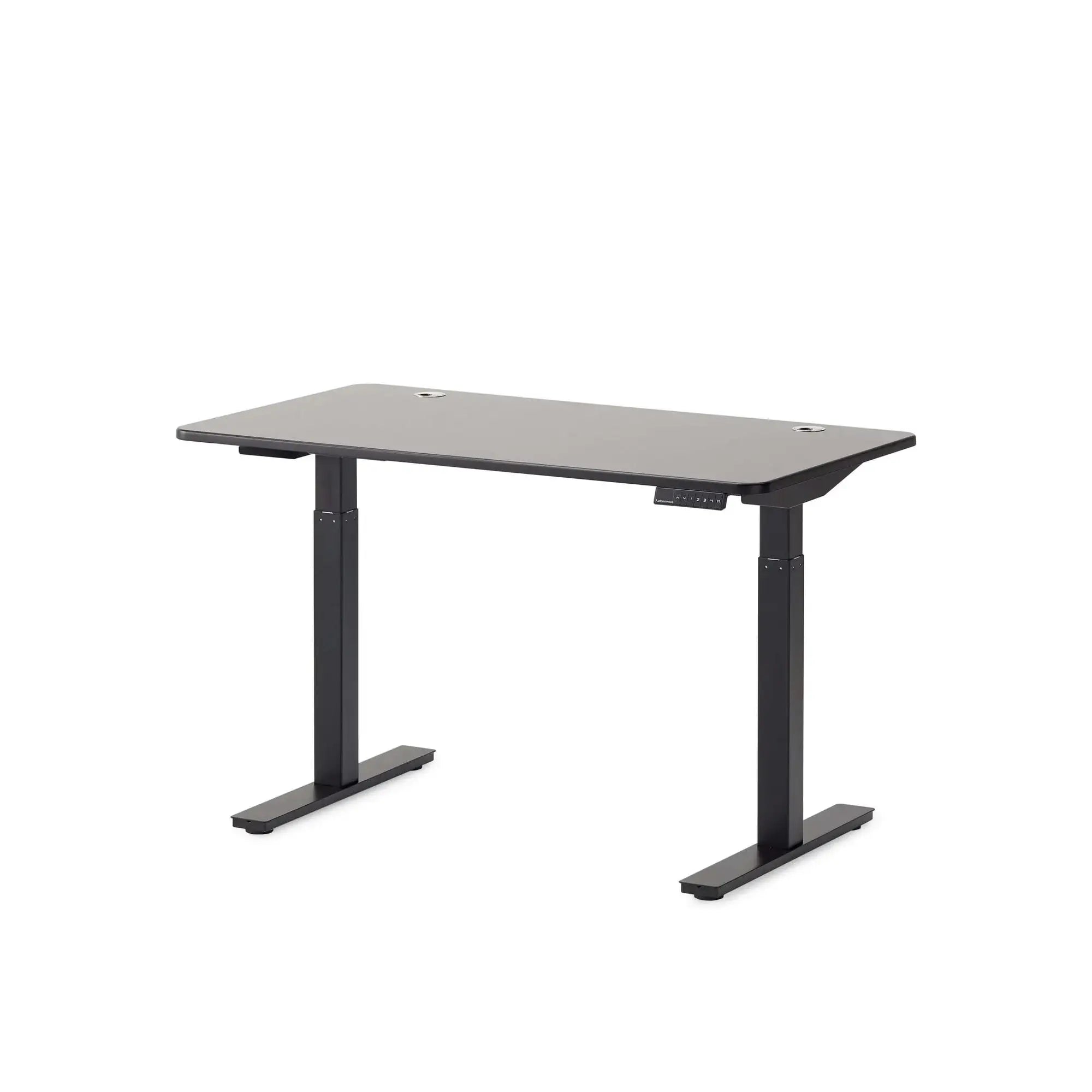 Czarny biurko elektryczne Smartdesk Core o regulowanej wysokości, minimalistyczny design