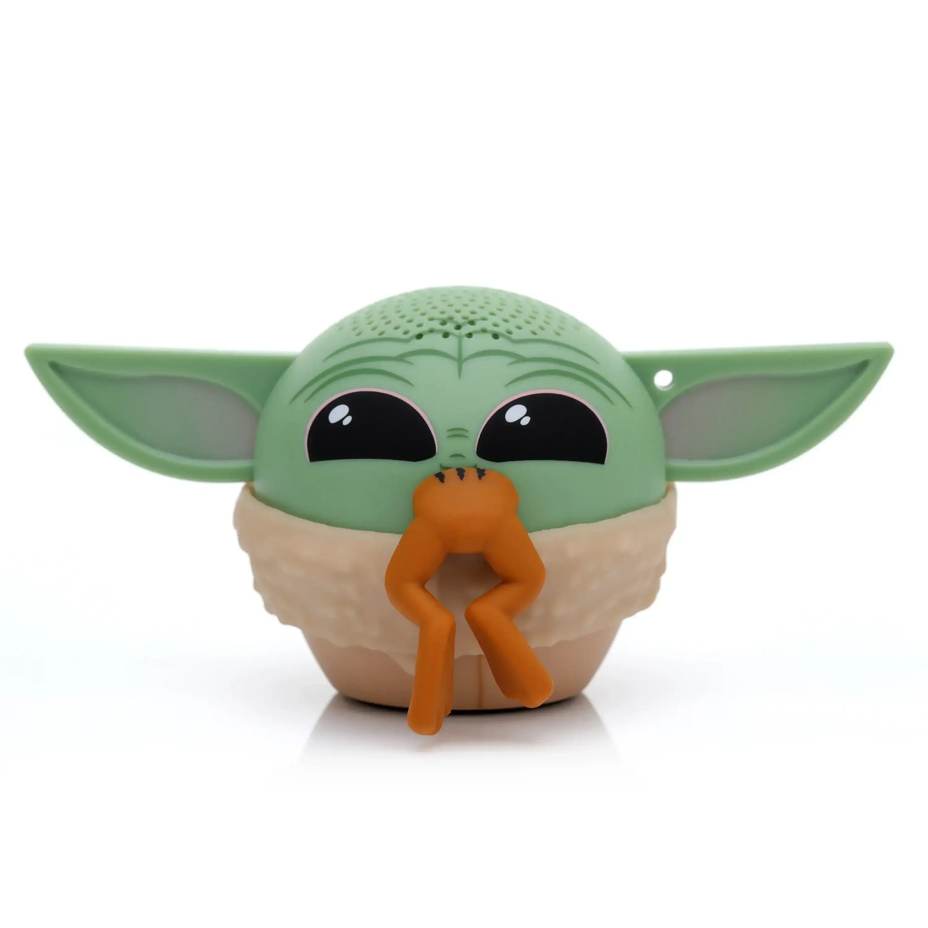 Figurka Baby Yoda z dużymi uszami i żabą, ozdoba na biurko, gadżet do pokoju.