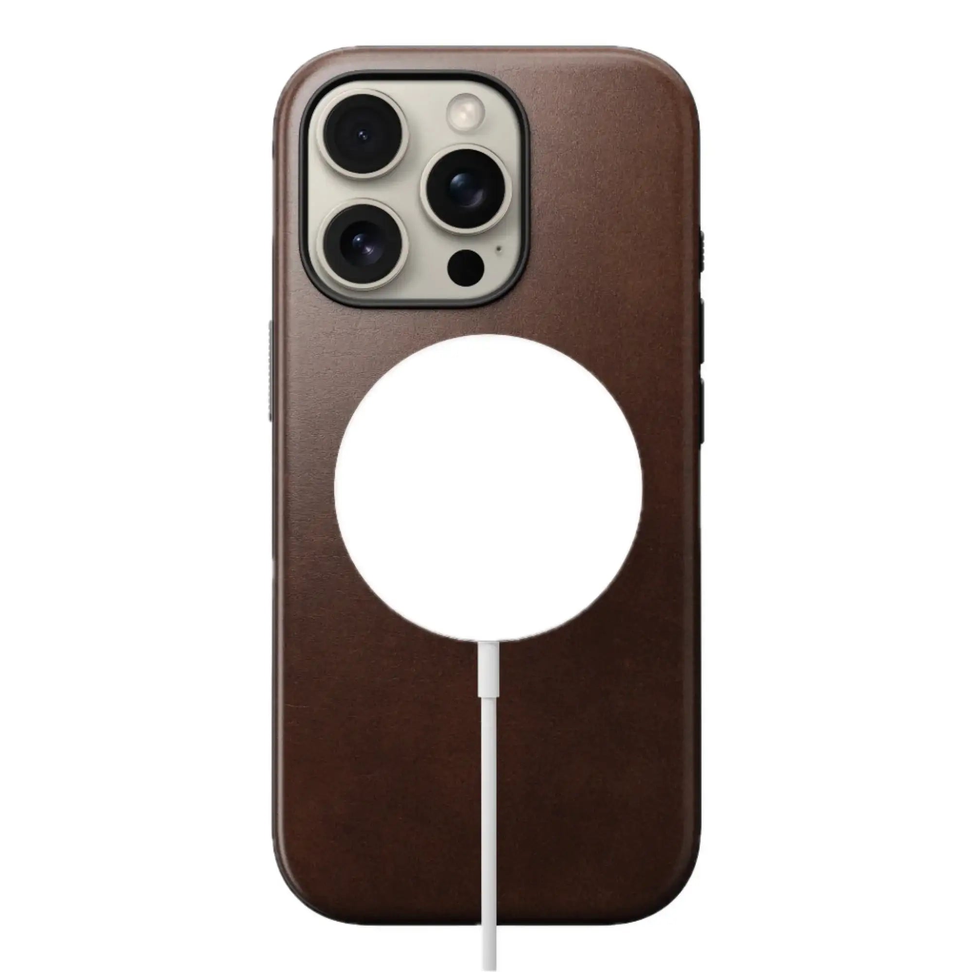 Nomad – Modern Leather Case for iPhone 16 / Plus / Pro / Pro Max with MagSafe - Skórzane Etui na iPhone z MagSafe