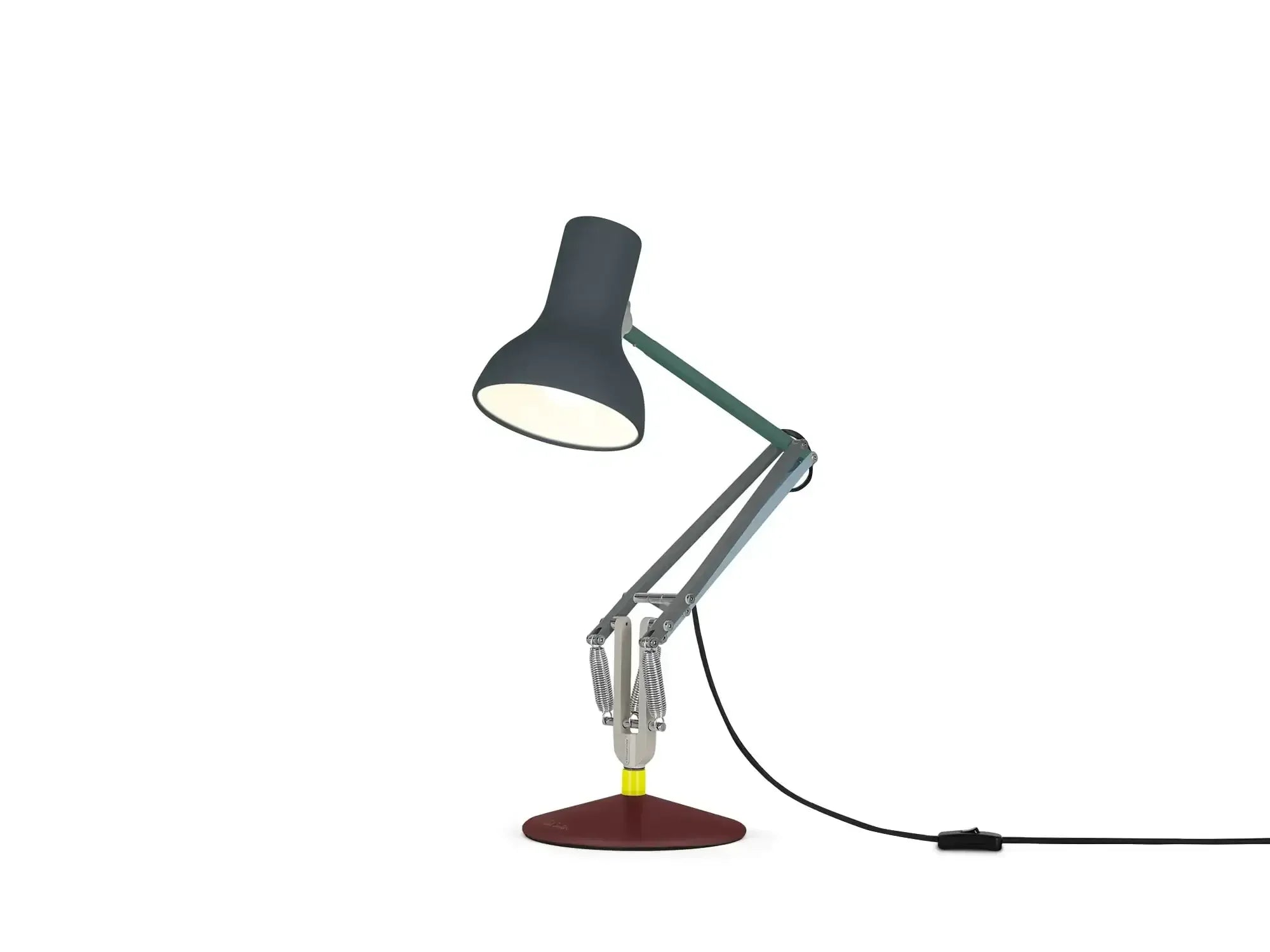 Kolorowa, regulowana lampka biurkowa typu mini, nowoczesny design, idealna do home office.