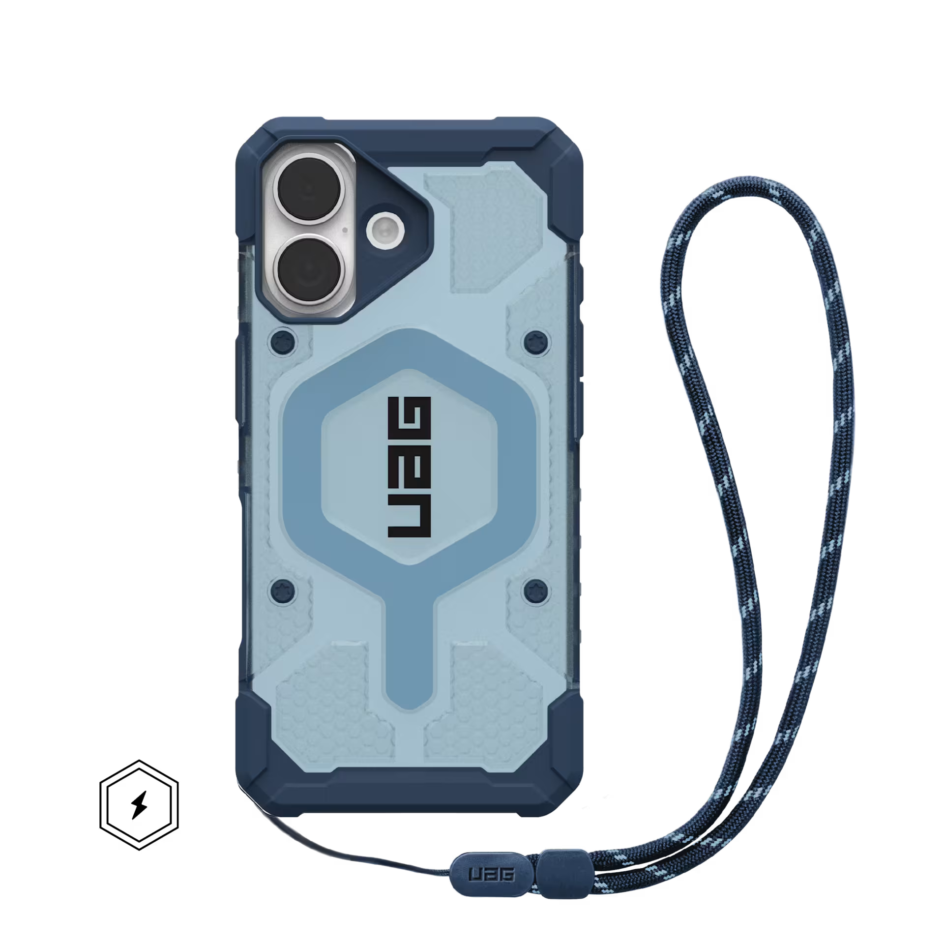 UAG - Pathfinder Clear Case & Lanyard - Etui przezroczyste ze smyczą do iPhone 17 / Pro / Pro Max / Air