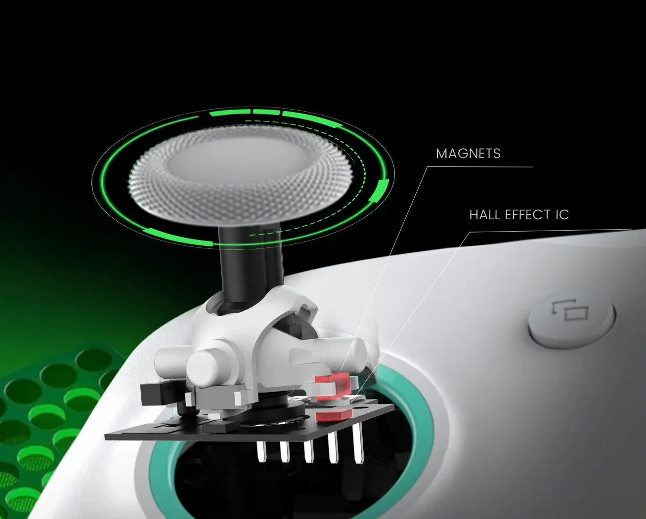Mechaniczny switch z magnesami i czujnikiem Hall Effect IC, idealny do klawiatury personalizowanej w home office