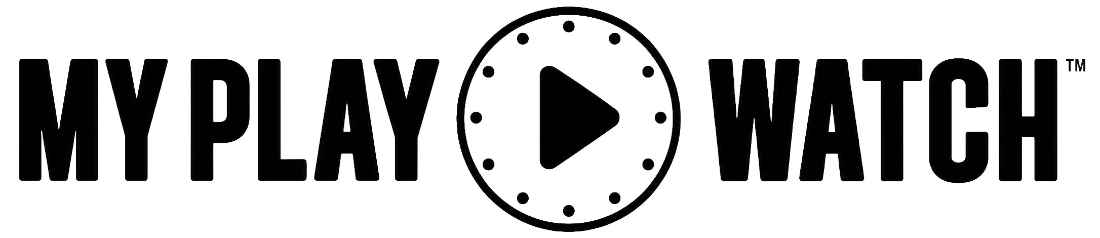 Logo My Play Watch z ikoną odtwarzania w okręgu