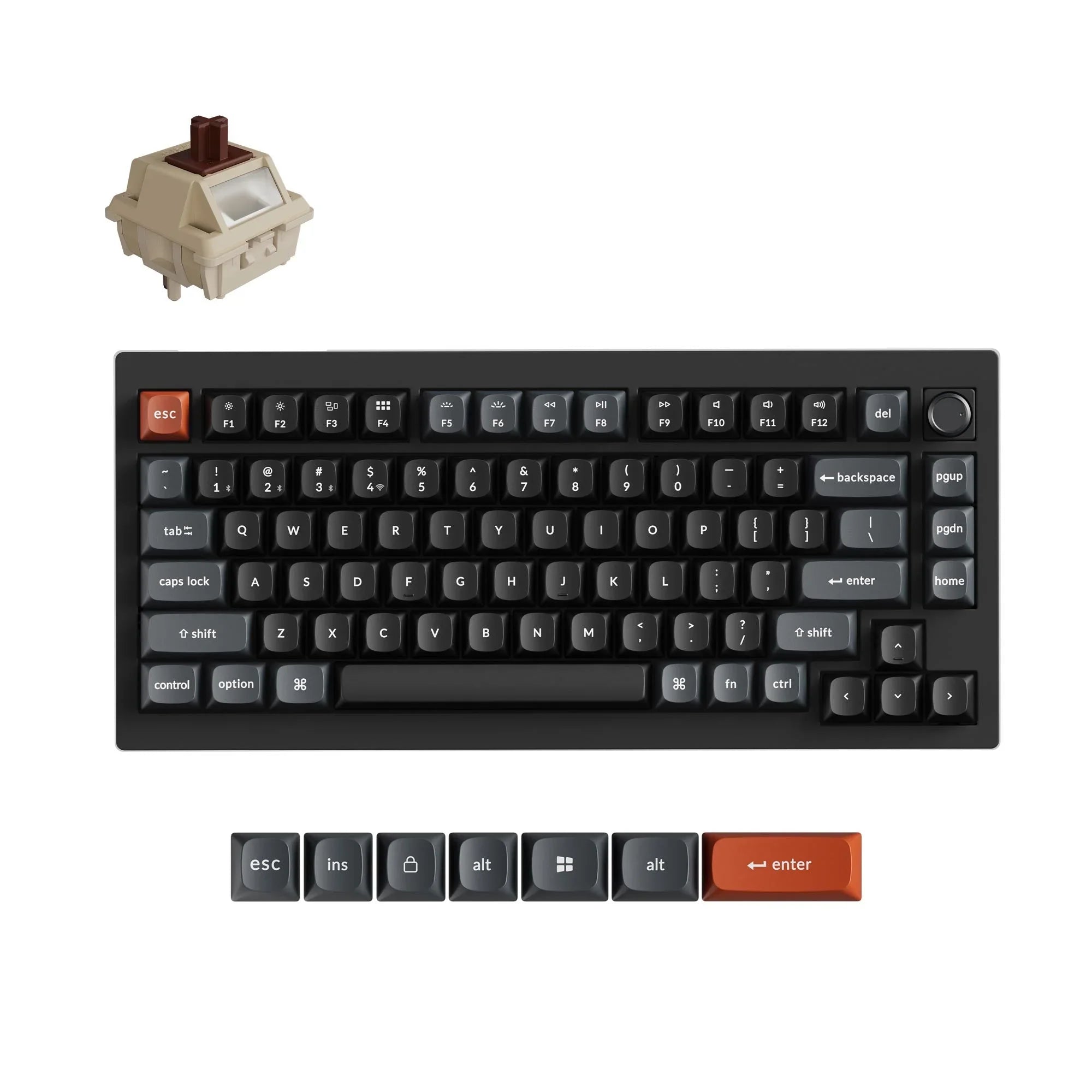 Keychron - V1 Ultra 8K Wireless Custom Mechanical Keyboard - Bezprzewodowa Klawiatura Mechaniczna
