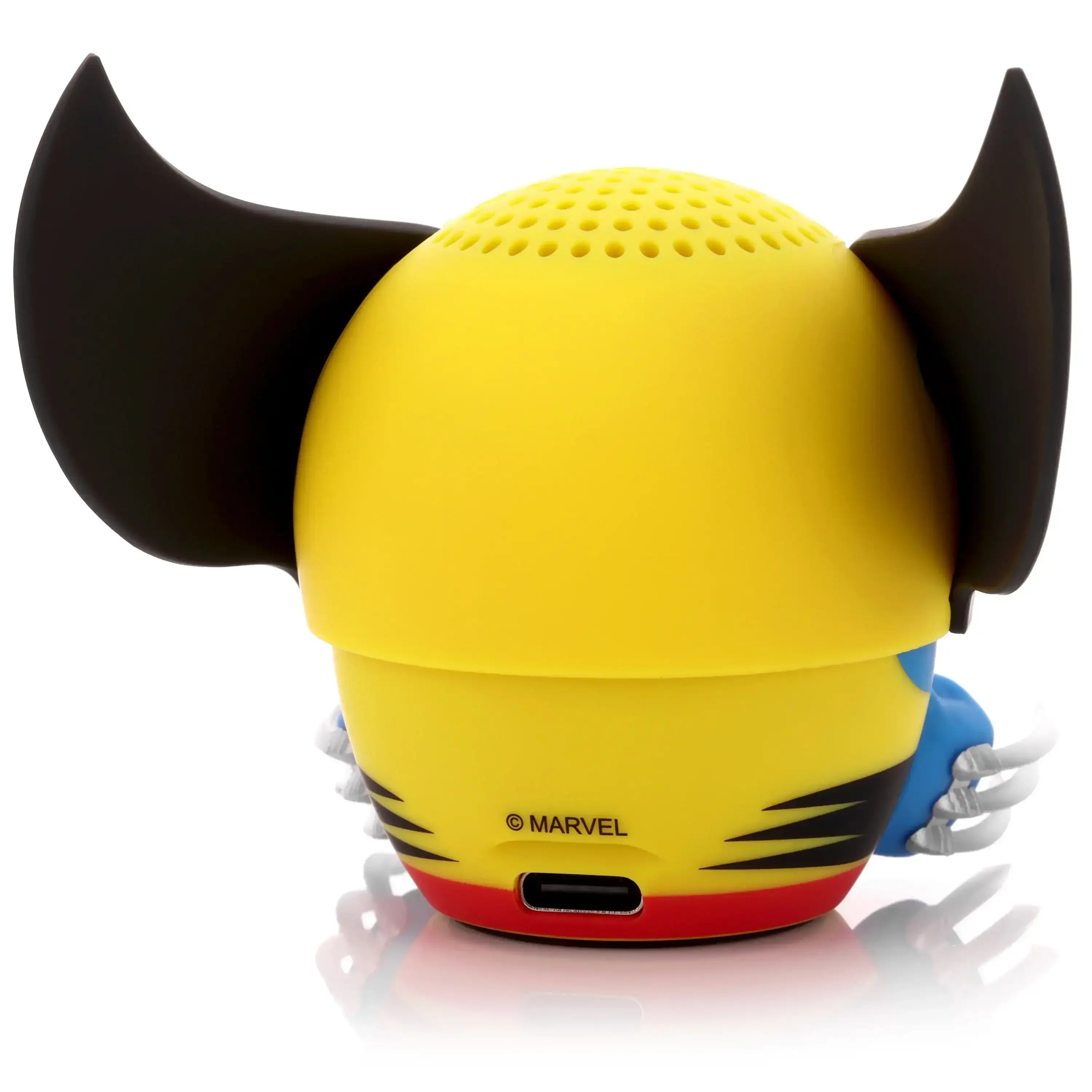 Głośnik Bluetooth w kształcie postaci Wolverine, żółto-czarny, z portem ładowania USB