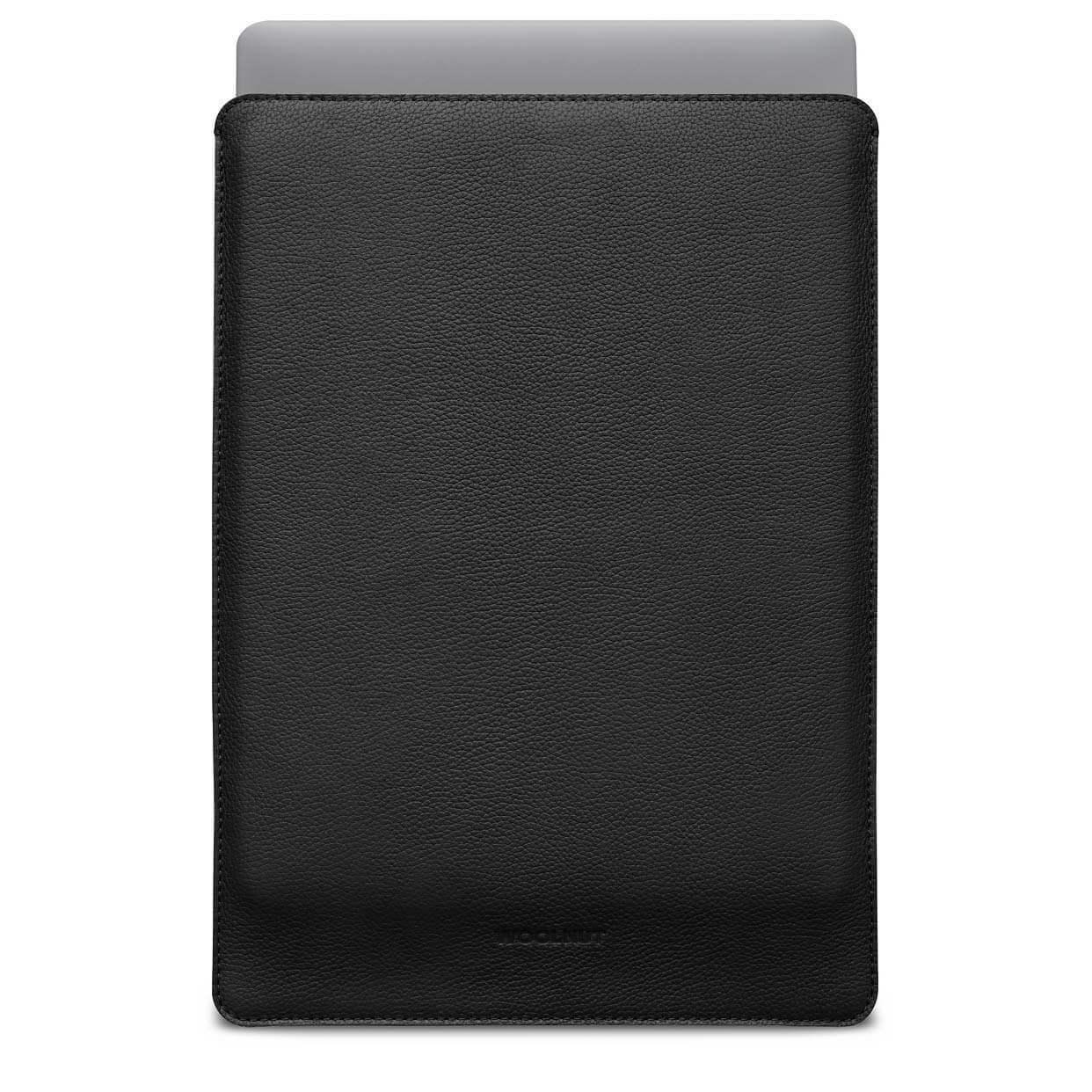 Czarna skórzana ochrona na MacBook Air 15 cali, minimalistyczne etui na laptopa