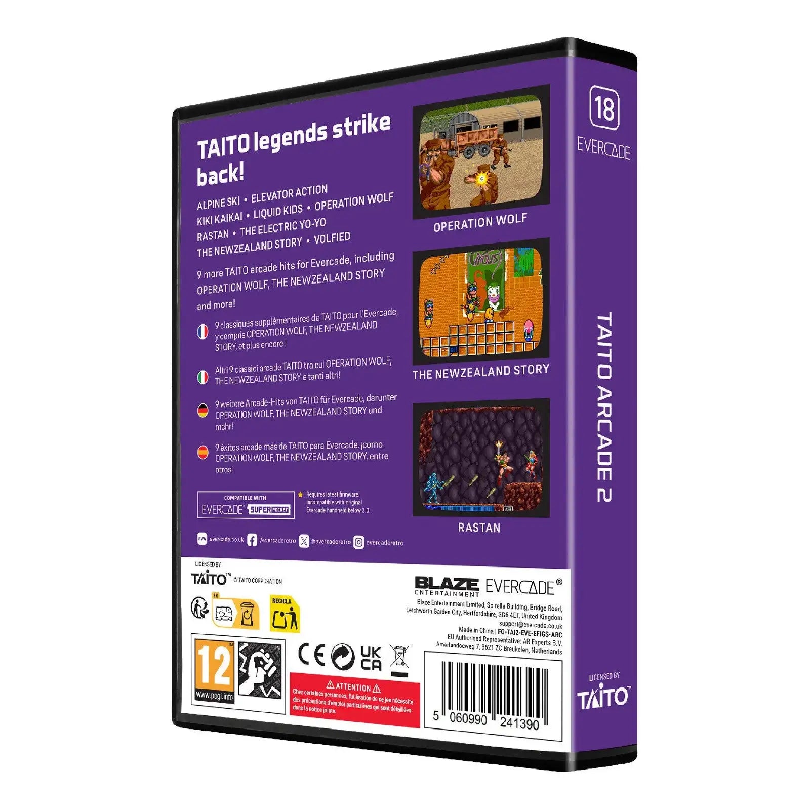 Evercade - Taito Arcade 2 - Zestaw Gier Retro