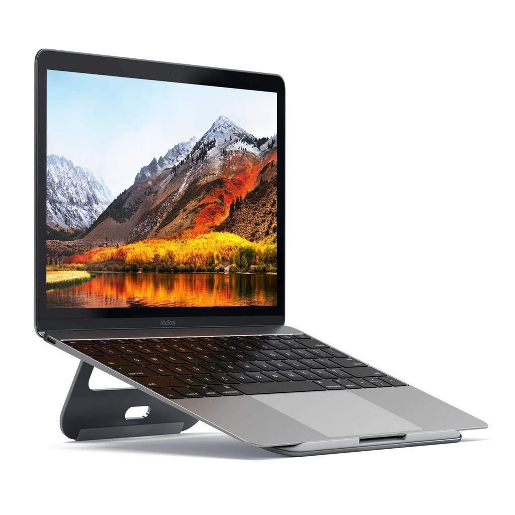 Aluminiowy stojak do laptopa MacBook z podstawką, minimalistyczny design
