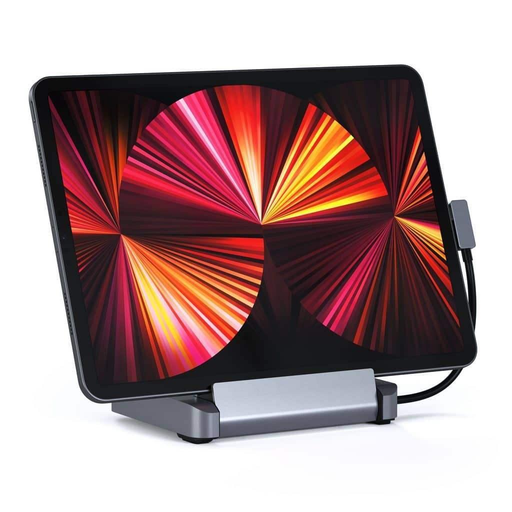 Aluminiowy stojak z hubem USB do iPad Pro, akcesorium do biura i home office