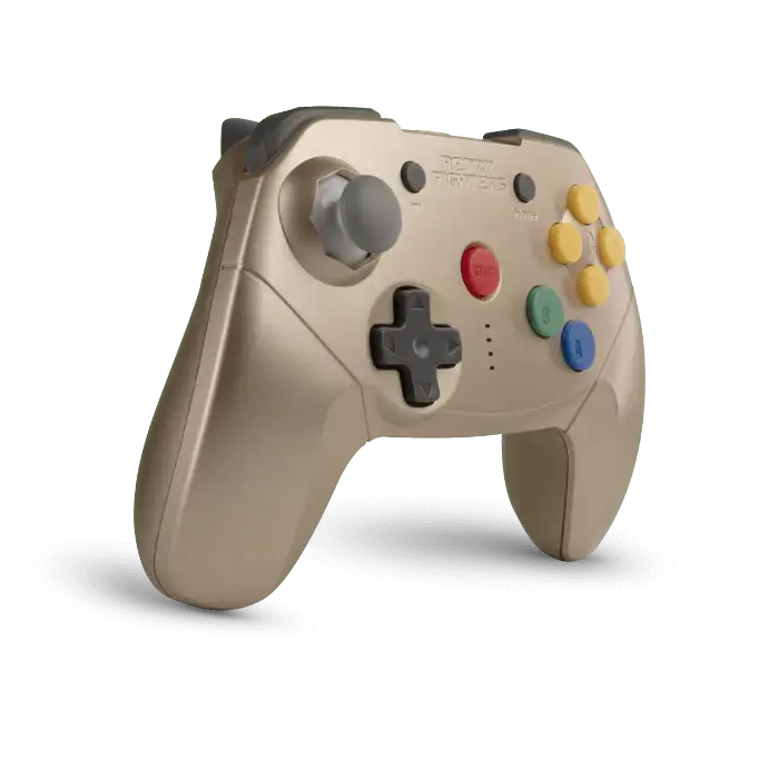 Retro Fighters - Brawler64 Bluetooth NSO Gold Limited Edition - Bezprzewodowy Kontroler do Gier