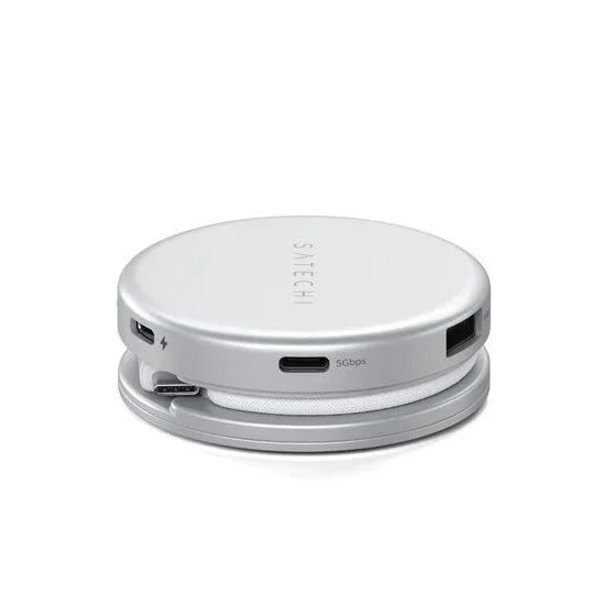 Satechi USB-C hub z portami 3Gbps, idealny dla home office i biurka