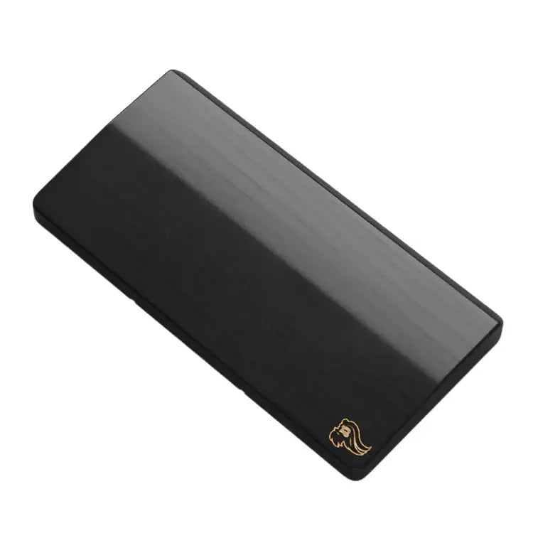 Czarna drewniana podpórka pod nadgarstek Glorious Onyx z logiem, akcesorium gamingowe