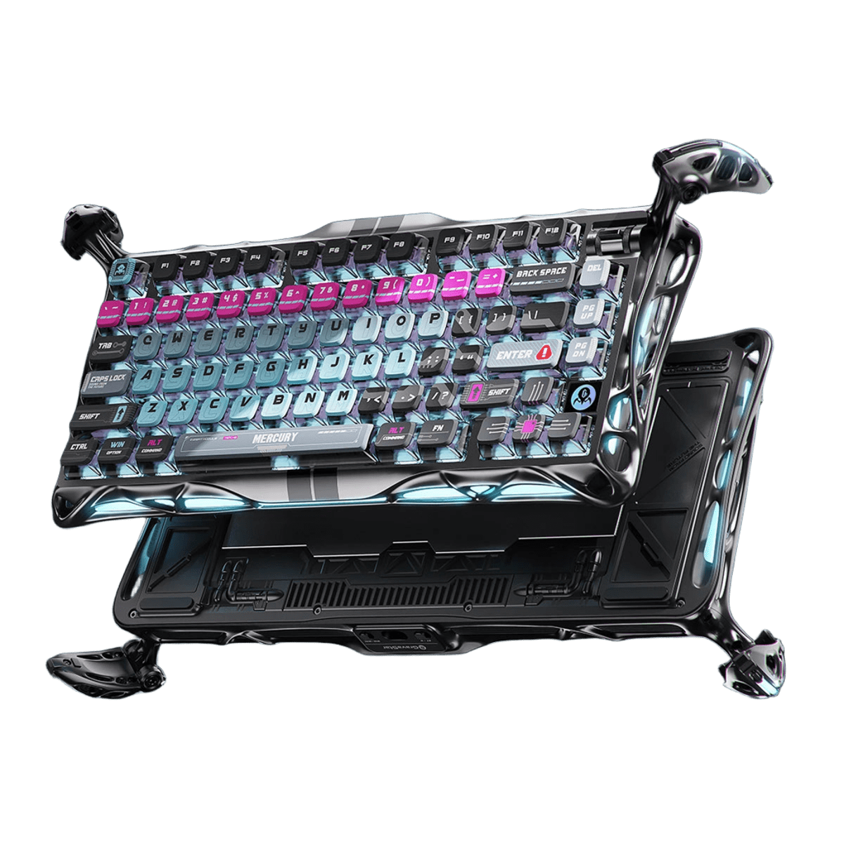 GravaStar - Mercury V75 Pro Cyberpunk Wired Magnetic Keyboard - Przewodowa Klawiatura Magnetyczna
