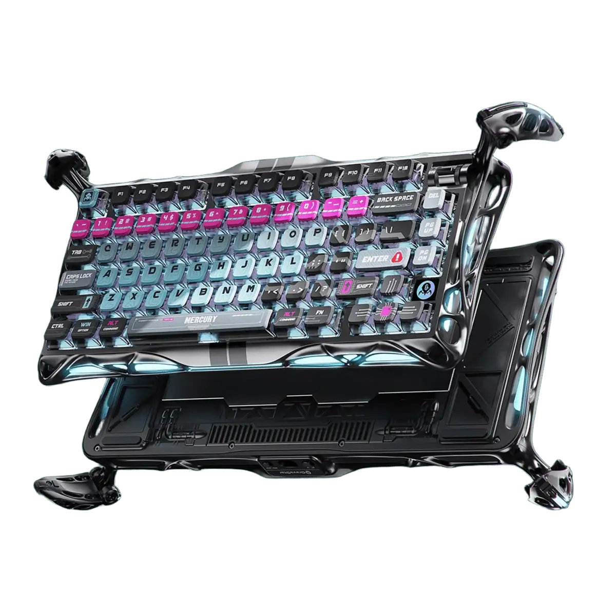 GravaStar - Mercury V75 Pro Cyberpunk Wired Magnetic Keyboard - Przewodowa Klawiatura Magnetyczna