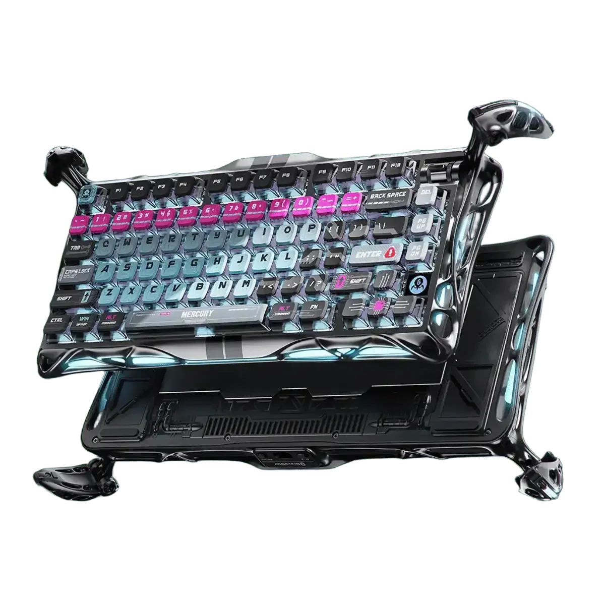 GravaStar - Mercury V75 Pro Cyberpunk Wired Magnetic Keyboard - Przewodowa Klawiatura Magnetyczna