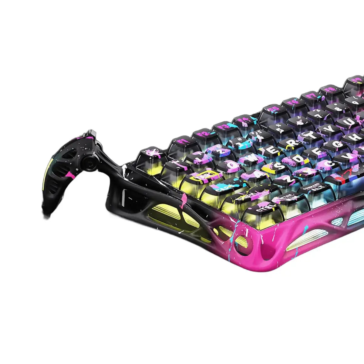 GravaStar - Mercury V75 Pro Neon Graffiti Wired Magnetic Keyboard - Przewodowa Klawiatura Magnetyczna
