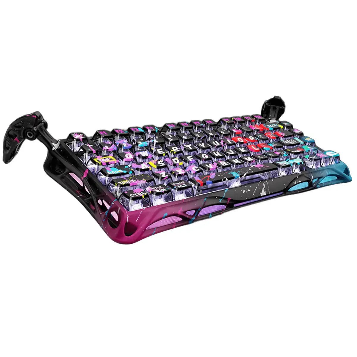 GravaStar - Mercury V75 Pro Neon Graffiti Wired Magnetic Keyboard - Przewodowa Klawiatura Magnetyczna