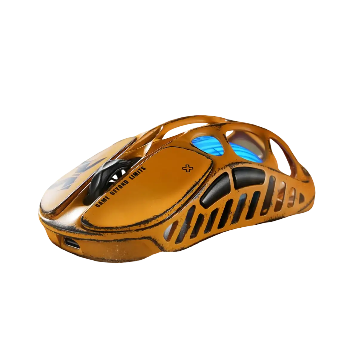 GravaStar - Mercury X Pro Special Edition Battle Worn-Yellow Wireless Gaming Mouse - Bezprzewodowa Myszka Gamingowa