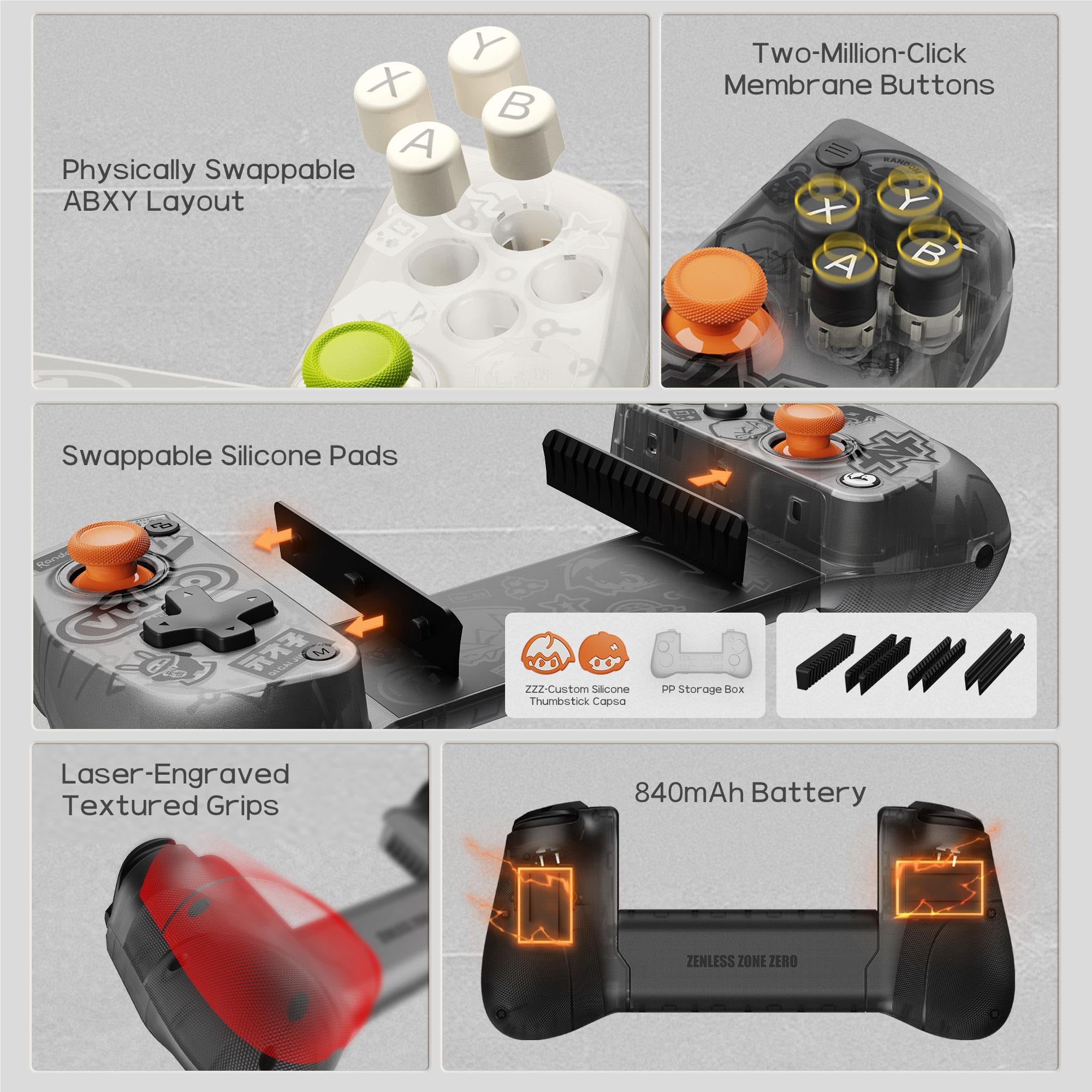 GameSir - X5s Zenless Zone Zero Edition Wireless Mobile Controller - Bezprzewodowy Kontroler do Gier Mobilnych