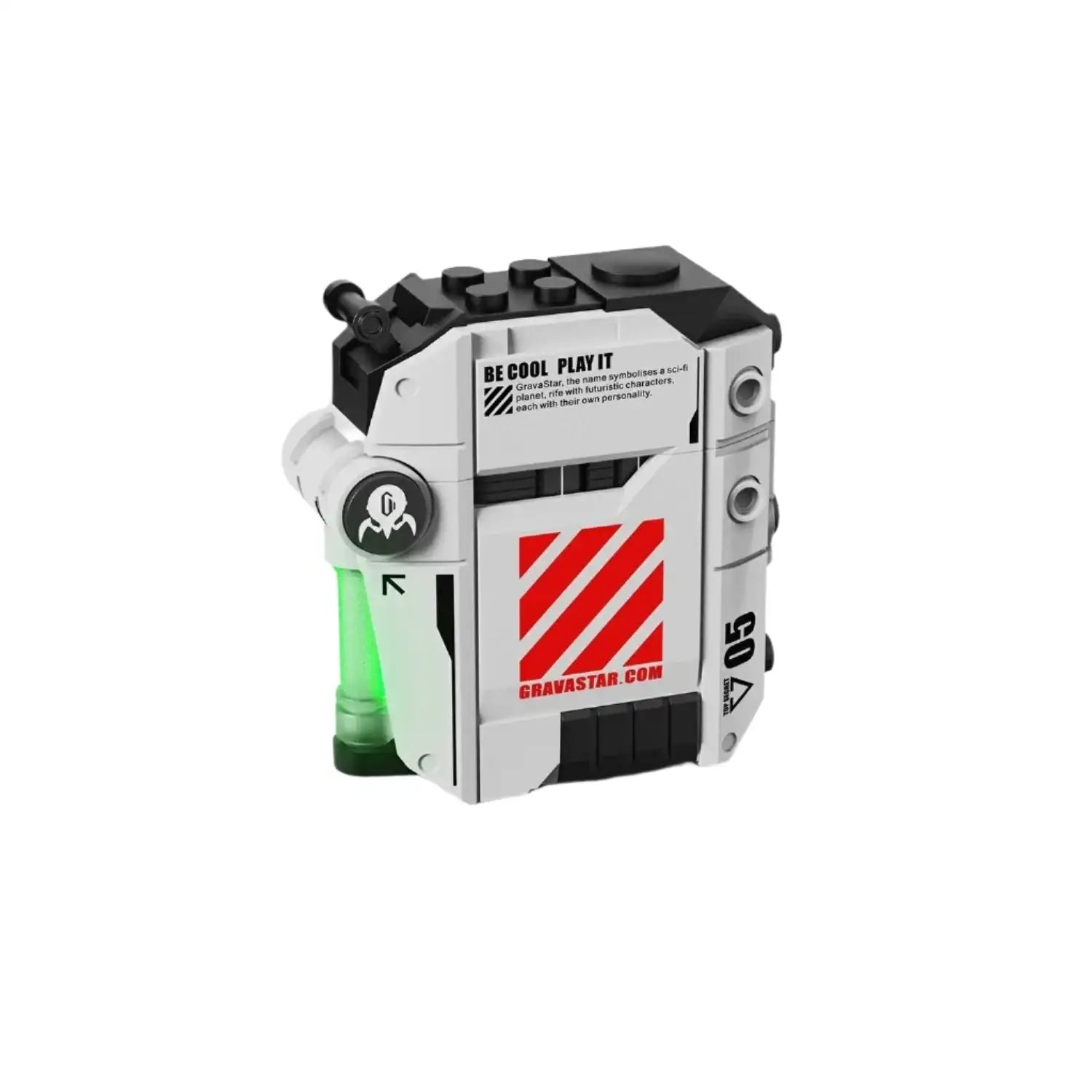 GravaStar - Sirius P5 Defense Mecha White Wireless Headphones - Słuchawki Bezprzewodowe