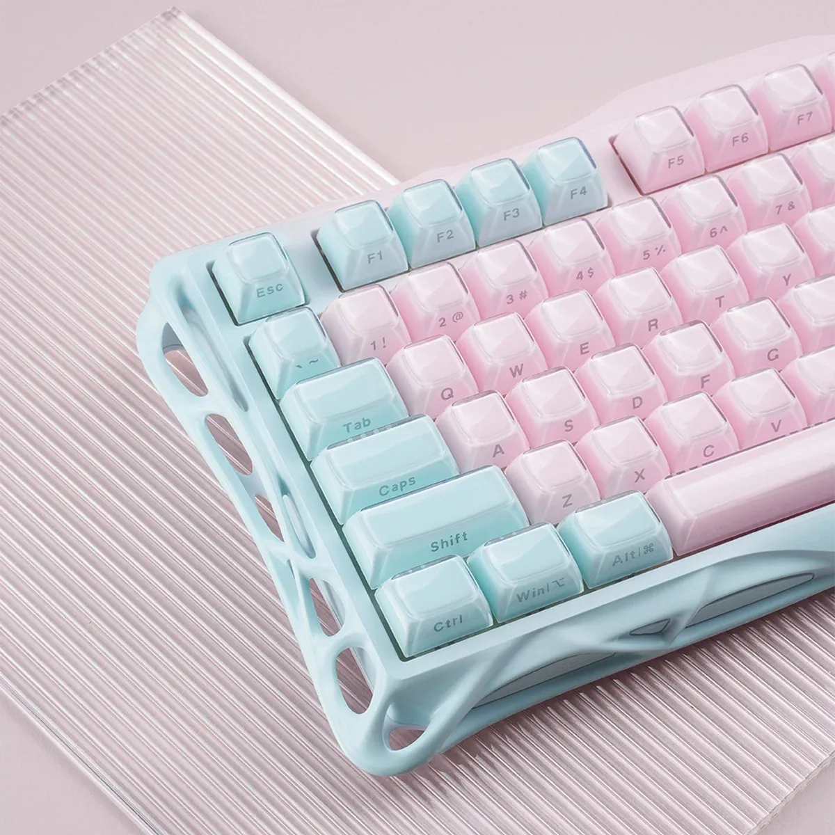 GravaStar - Mercury K1 Lite Special Edition Lumen Rose Wireless Mechanical Keyboard - Bezprzewodowa Klawiatura Mechaniczna
