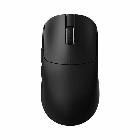Czarna mysz komputerowa ergonomiczna do biura i gier, idealna do home office i desk setupu