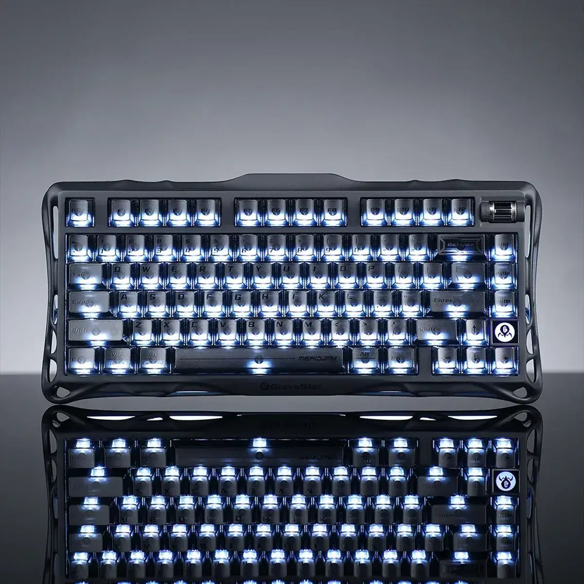 GravaStar - Mercury K1 Stealth Black Wireless Mechanical Keyboard - Bezprzewodowa Klawiatura Mechaniczna
