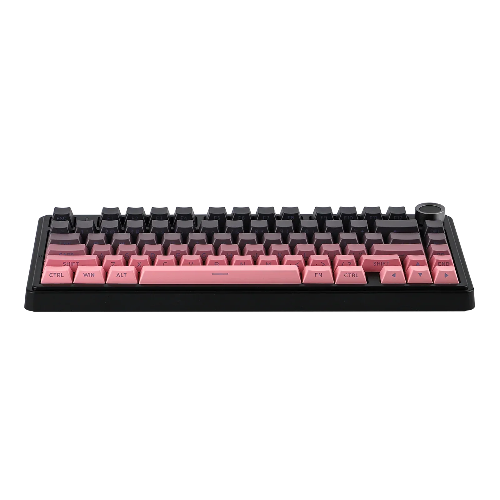 AULA - F75 Wireless Mechanical Keyboard - Bezprzewodowa Klawiatura Mechaniczna - Gradient Pink (Black) Side-Engraved