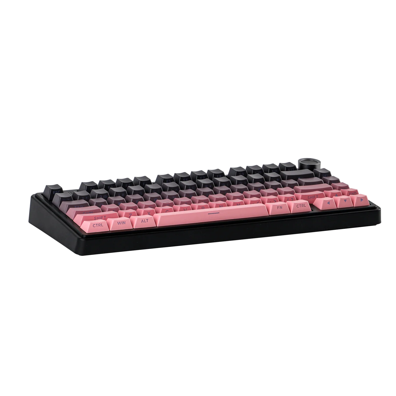 AULA - F75 Wireless Mechanical Keyboard - Bezprzewodowa Klawiatura Mechaniczna - Gradient Pink (Black) Side-Engraved