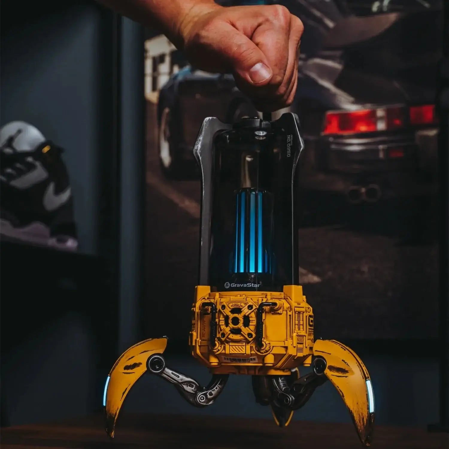 GravaStar - Supernova War Damaged Yellow Wireless Bluetooth Speaker - Bezprzewodowy Głośnik Bluetooth