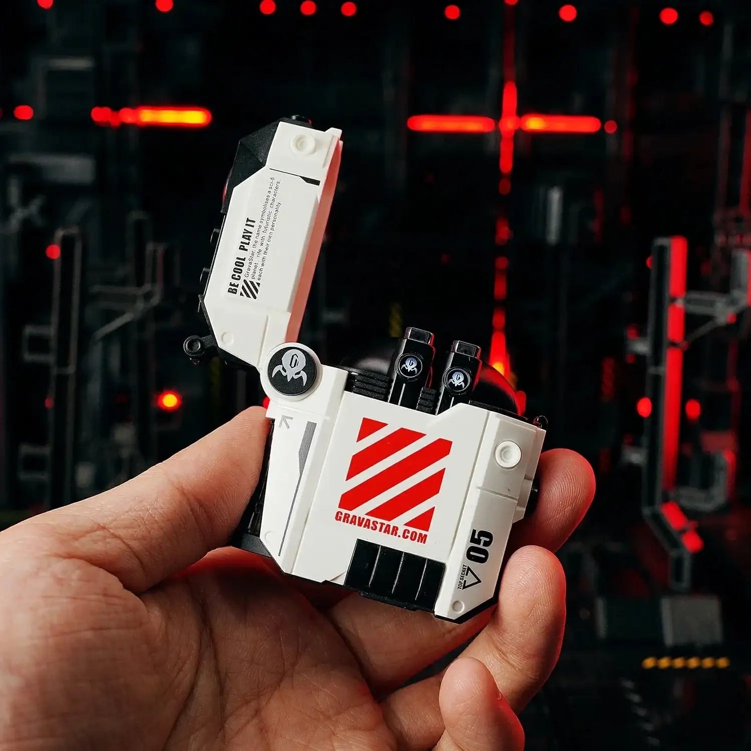 GravaStar - Sirius P5 Defense Mecha White Wireless Headphones - Słuchawki Bezprzewodowe