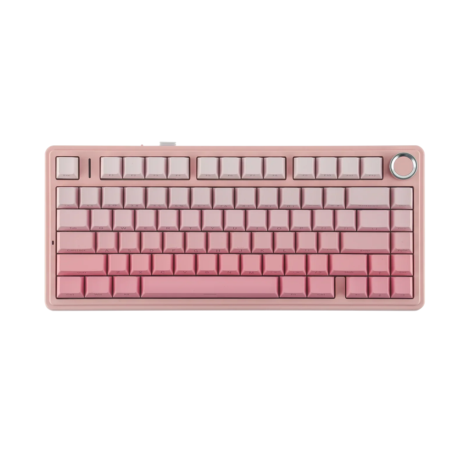 AULA - F75 Wireless Mechanical Keyboard - Bezprzewodowa Klawiatura Mechaniczna - Gradient Pink Side-Engraved