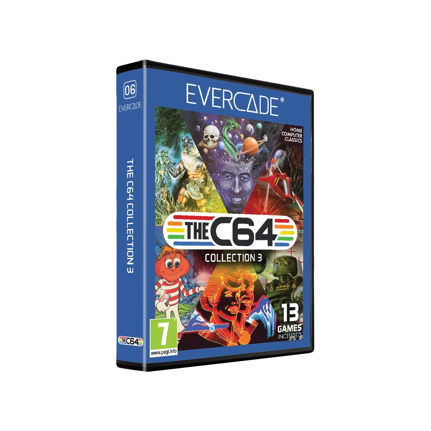 Pudełko gier Evercade The C64 Collection 3 z 13 klasycznymi grami komputerowymi