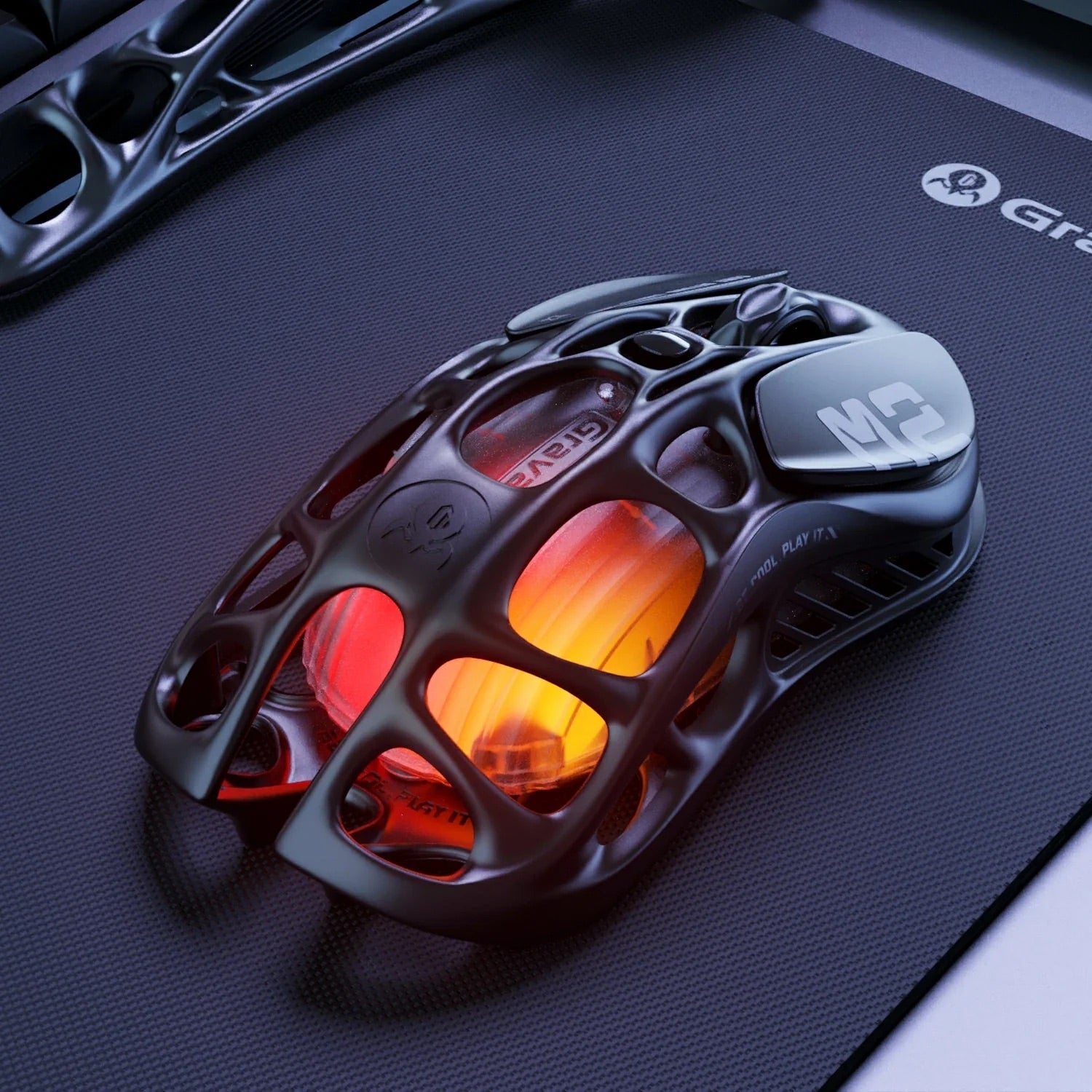 GravaStar - Mercury M2 Stealth Black Wireless Gaming Mouse - Bezprzewodowa Mysz Gamingowa