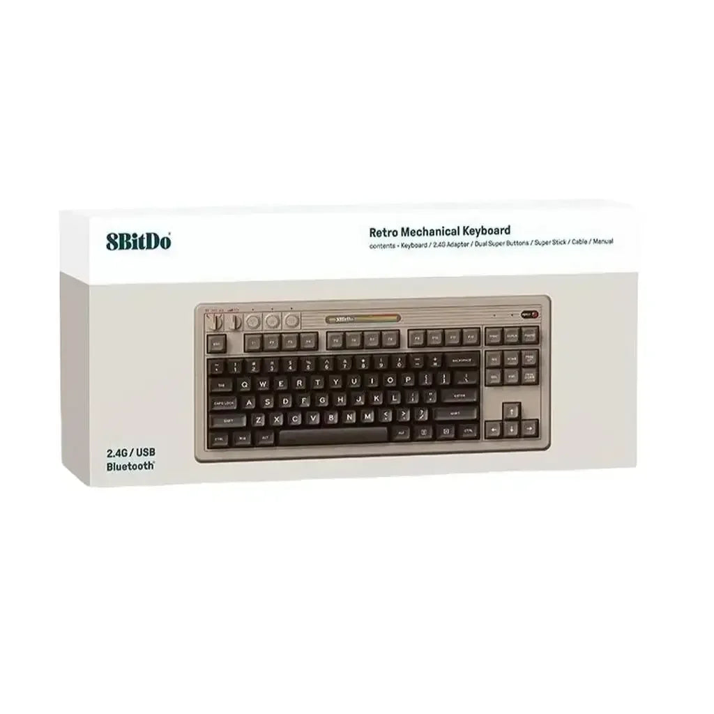 8BitDo - Retro Mechanical Keyboard 87 Keys - Klawiatura Mechaniczna 80% Bezprzewodowa Retro