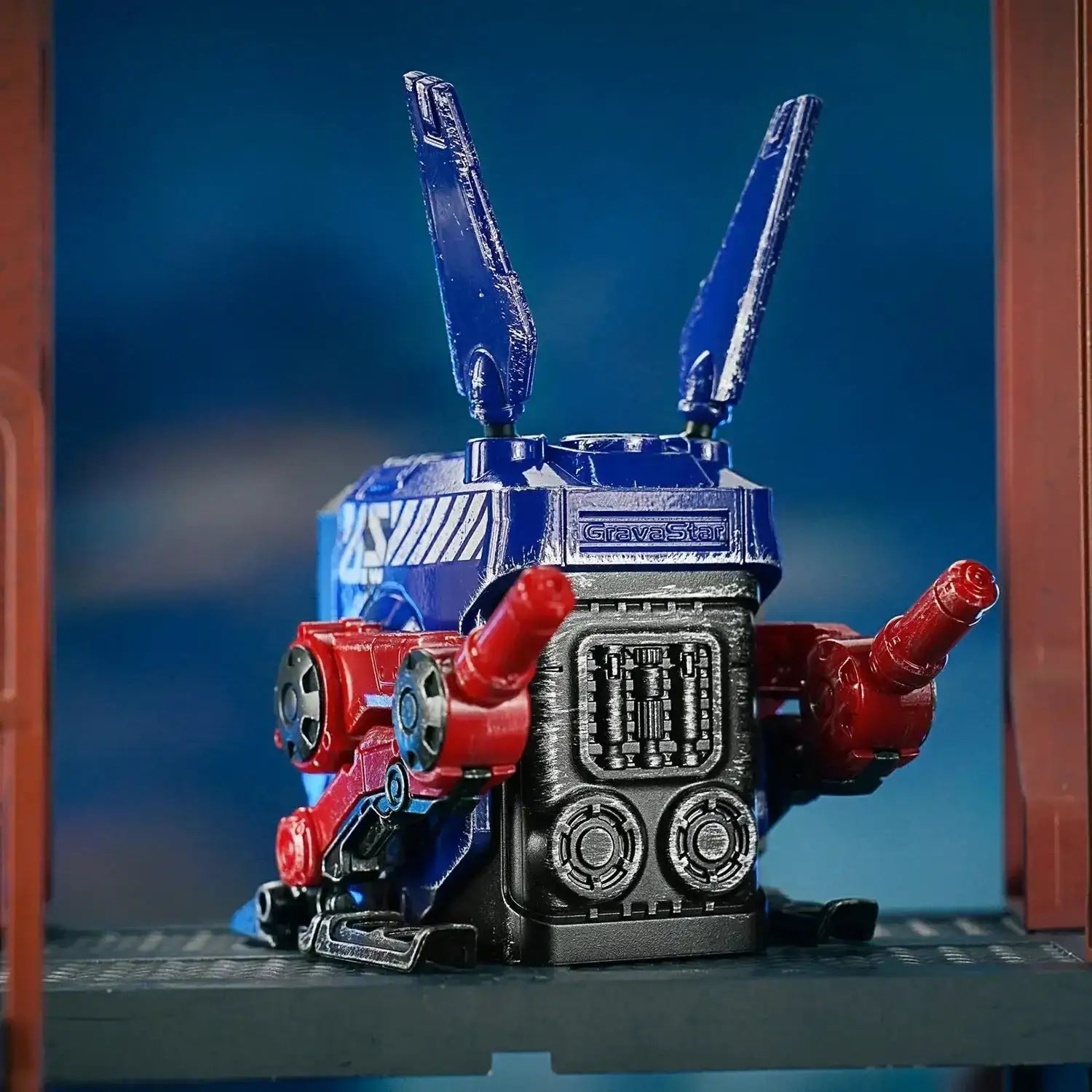 GravaStar - Alpha65 GaN 65W War Damaged Blaze Blue Wall Charger - Ładowarka