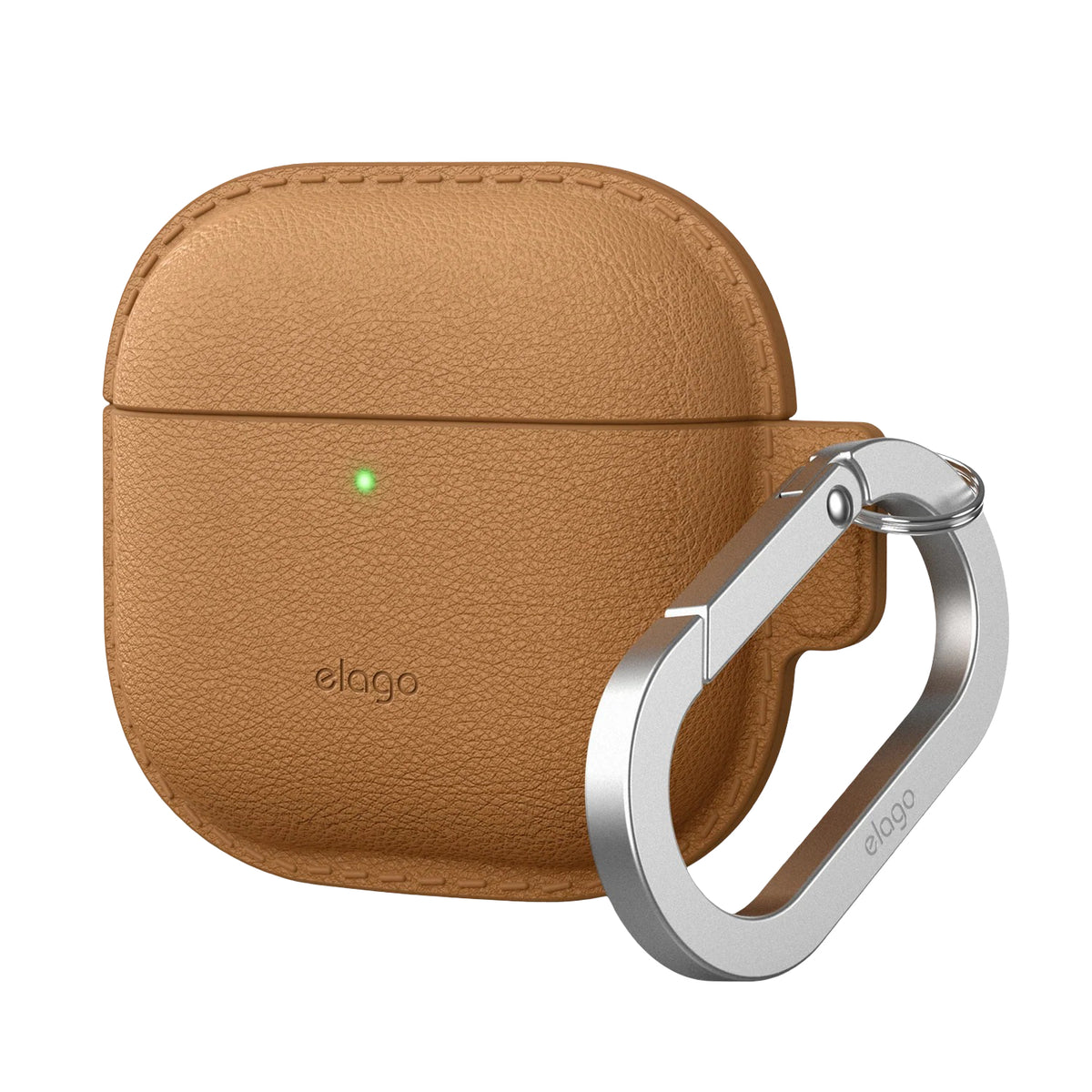 Elago - Leather-Touch Silicone Hang Case - Silikonowe etui z fakturą skóry do AirPods 4