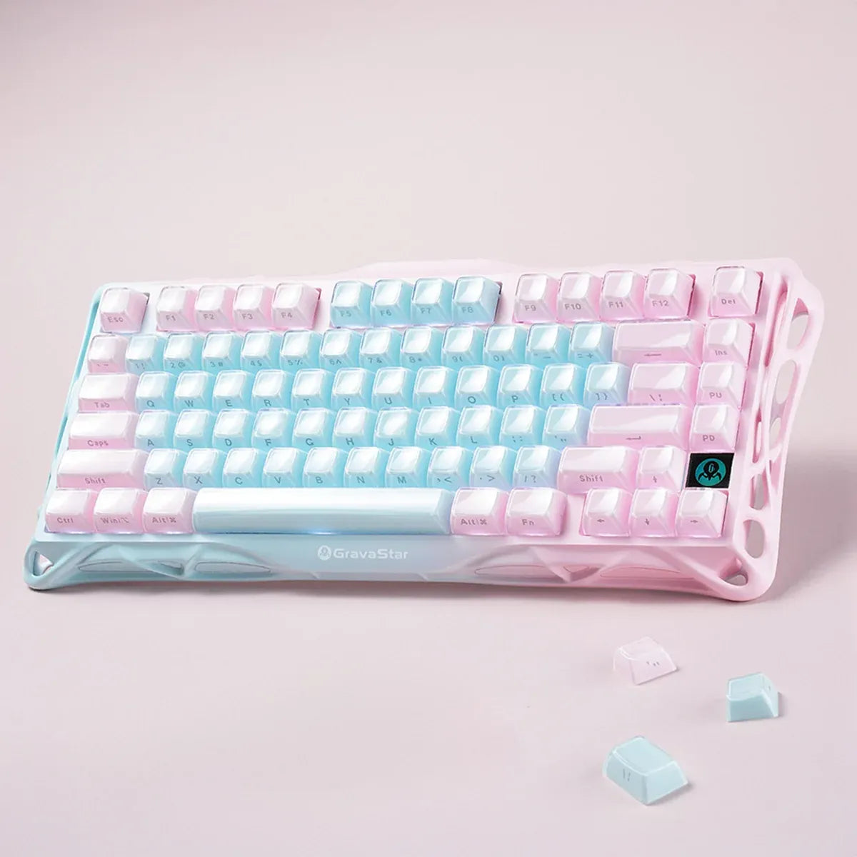 GravaStar - Mercury K1 Lite Special Edition Lumen Rose Wireless Mechanical Keyboard - Bezprzewodowa Klawiatura Mechaniczna