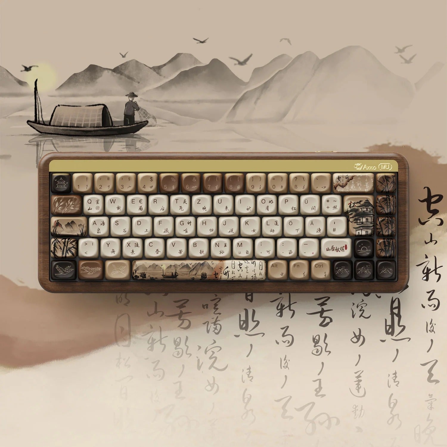 Akko - MU01 Mountain Seclusion Wooden Mechanical Keyboard - Drewniana Klawiatura Mechaniczna