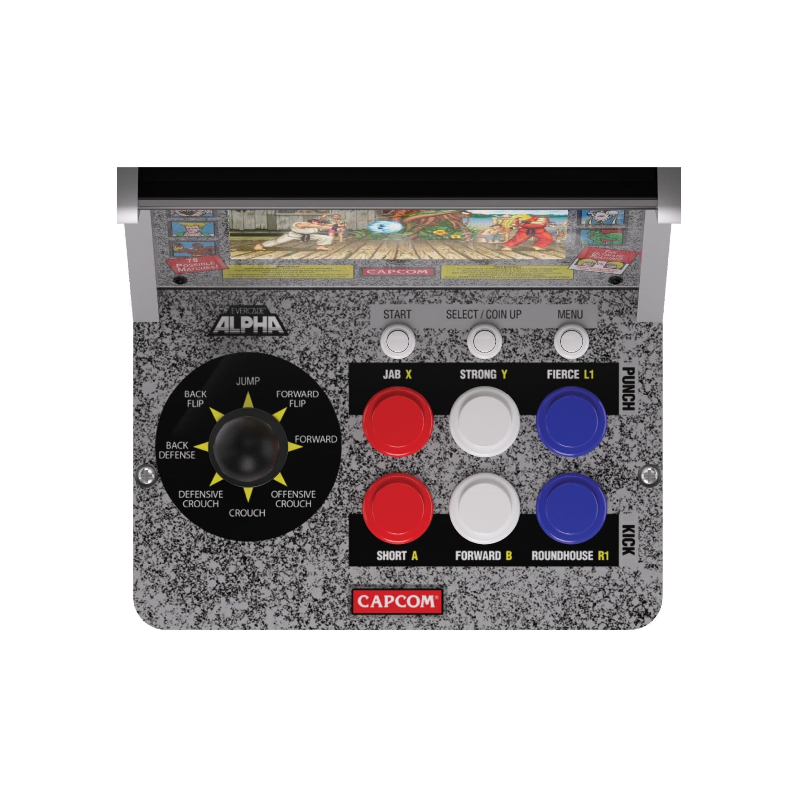 Evercade - Alpha Street Fighter Bartop Arcade - Retro Konsola Arcade