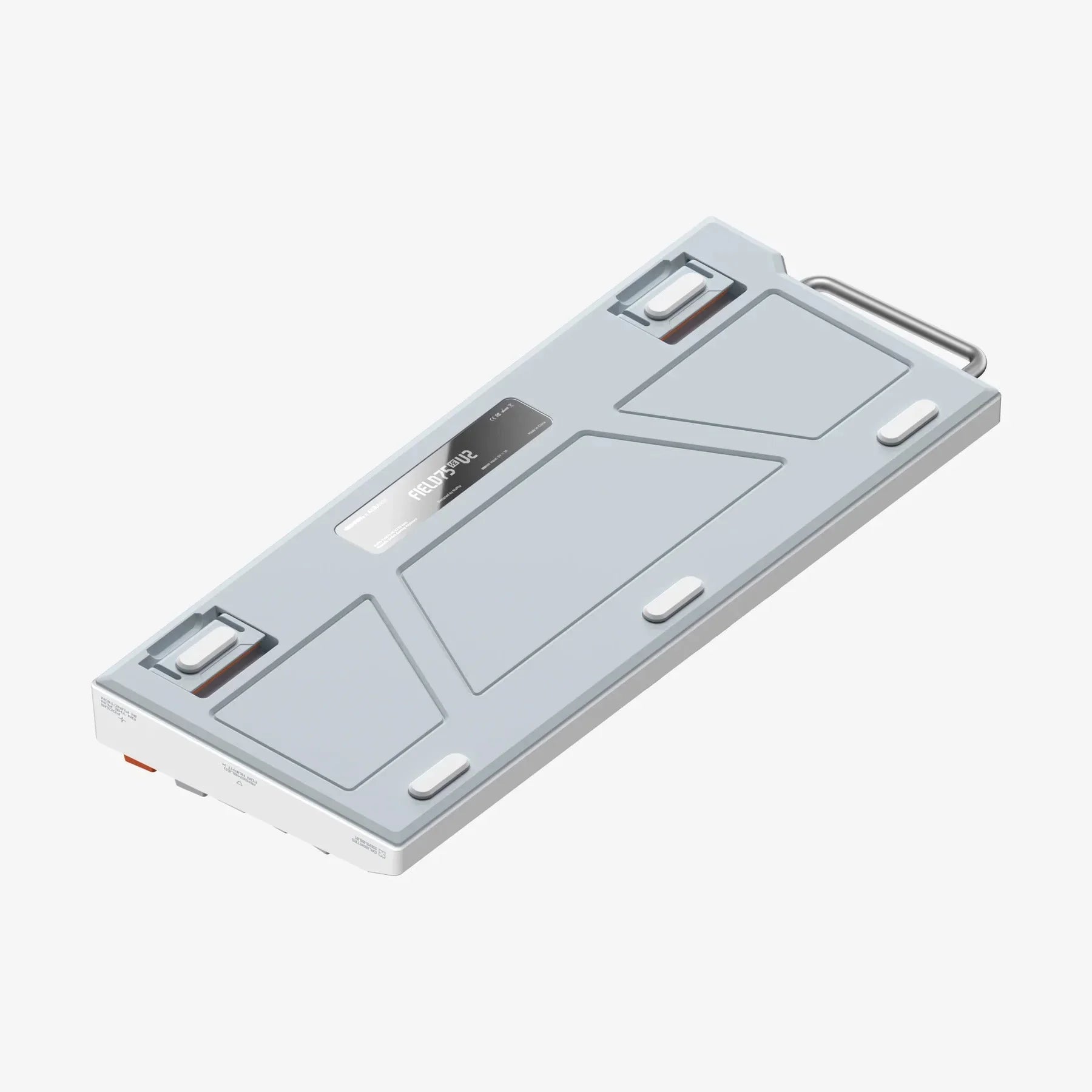 Szara klawiatura mechaniczna FIELD75 V2 z personalizacją switche i keycapów do home office