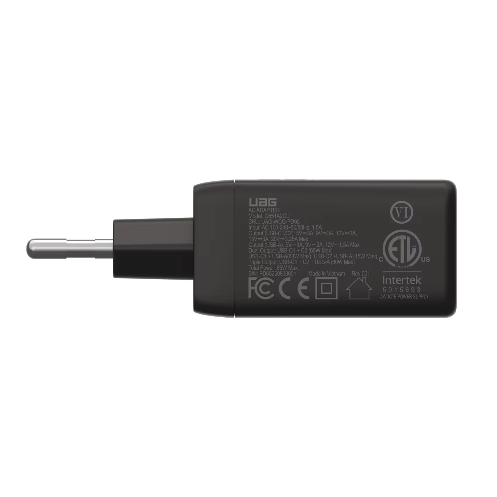 Ładowarka USB-C 65W z wieloma portami do biurka home office, idealna dla laptopa i urządzeń