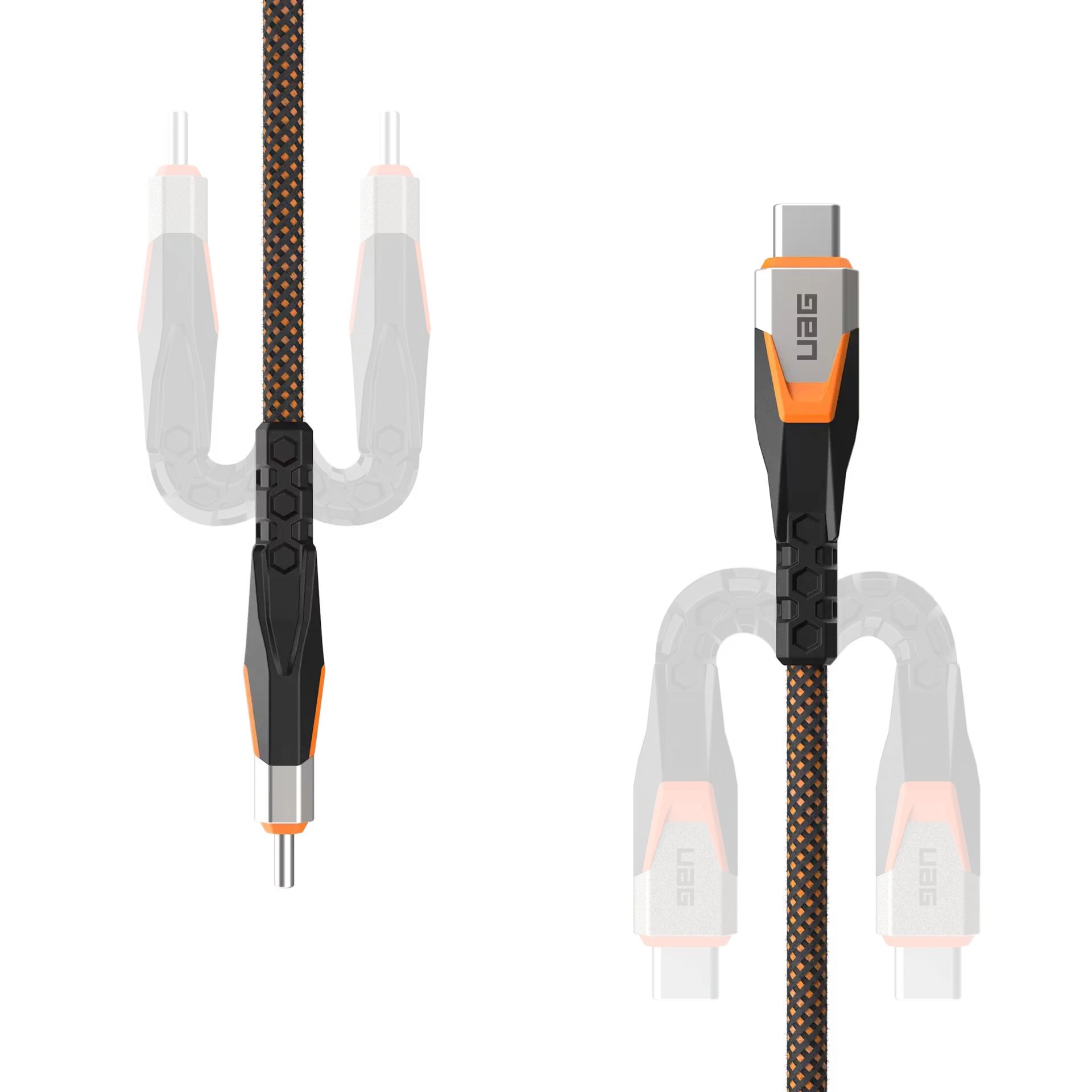 Kabel USB-C do ładowania i synchronizacji z węzłowym przewodem, idealny do Home Office i desk setupu.