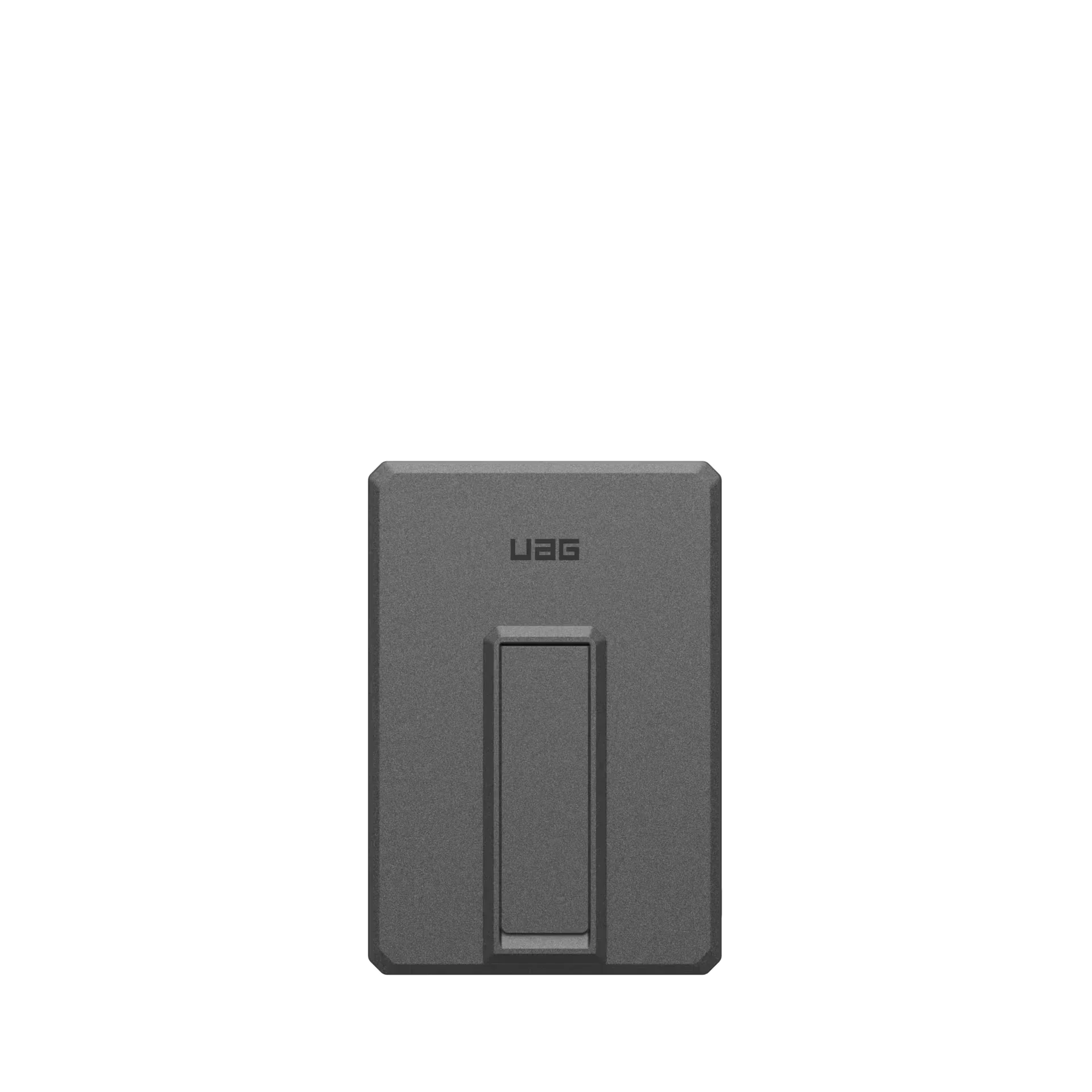 Czarny stojak UAG na telefon lub tablet, idealny do home office i desk setupu